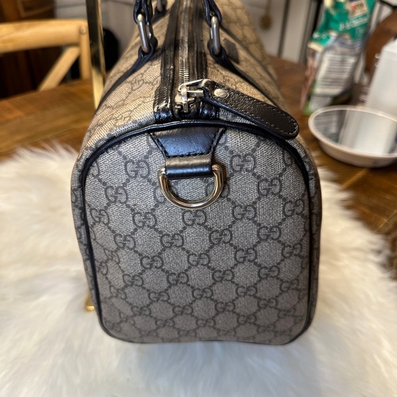 🧡🧡 AUTHENTIC GUCCI GG Monogram Medium Joy Boston Dark Brown 👜👜 - Picture 3 of 16